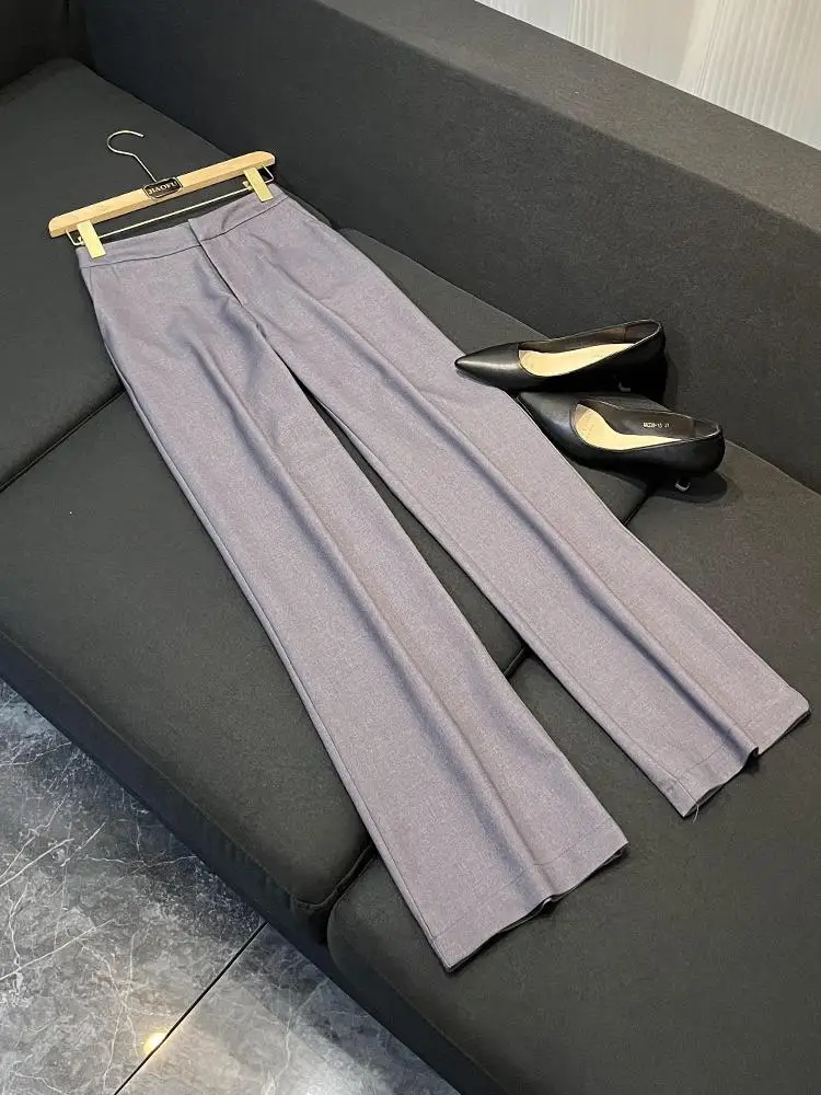 ay Casual Suit Set Women's Ele High Waist Wide Leg Pants Two Piece Suit Commute Sle Faionable Office Wear