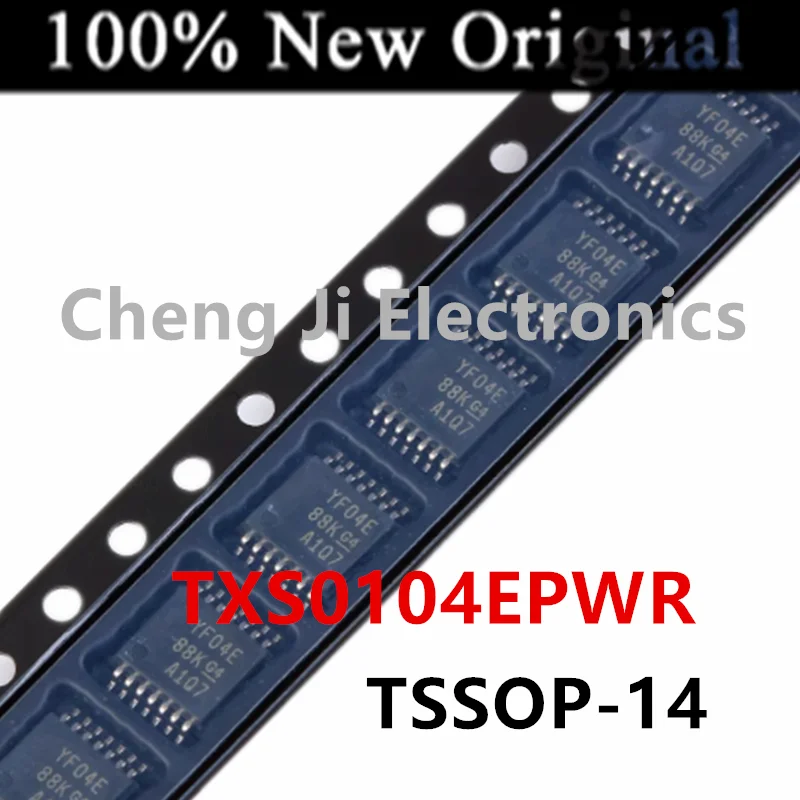 

10PCS/Lot TXS0104EPWR YF04E TSSOP-14 、TXS0104ERGYR VQFN-14 New original bidirectional level converter chip TXS0104E