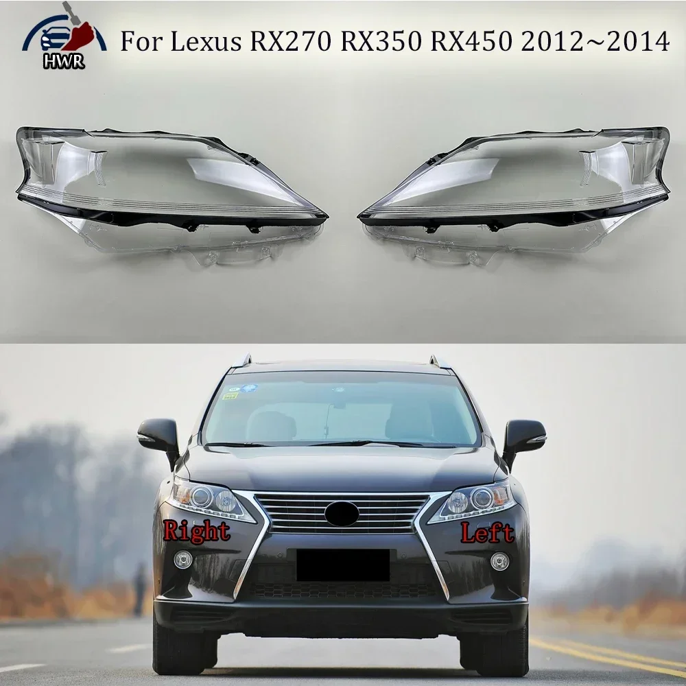 

For Lexus RX270 RX350 RX450 2012 2013 2014 Headlamp Shell Transparent Headlight Cover Lamp Shade Lampshade Lens Plexiglass