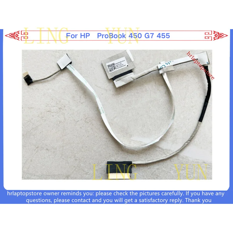 Z   New For HP ProBook 450 G7 455 G7 HSN-Q25C LCD LVDS Cable DD0X8NLC010 L91063-001