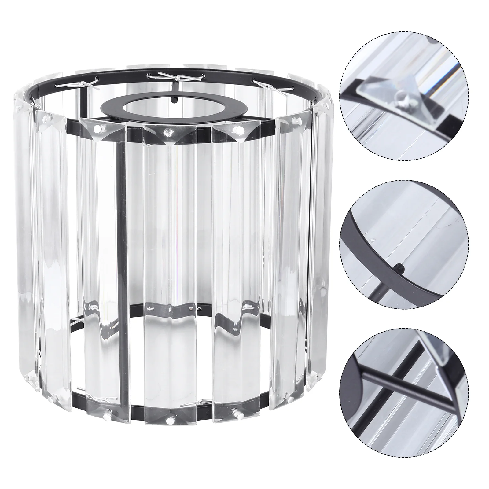 

Crystal Lampshade Lampshades Ceiling Light Covers for Nightstand Iron Dome Suite