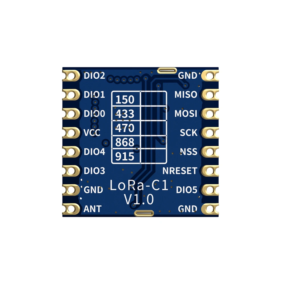 Imagem -02 - Certificado 868mhz 20dbm Sx1276 Chip de Longo Alcance 45km rf Módulo Lora sem Fio 10 Peças Lote Lora1276-c1-ce-red