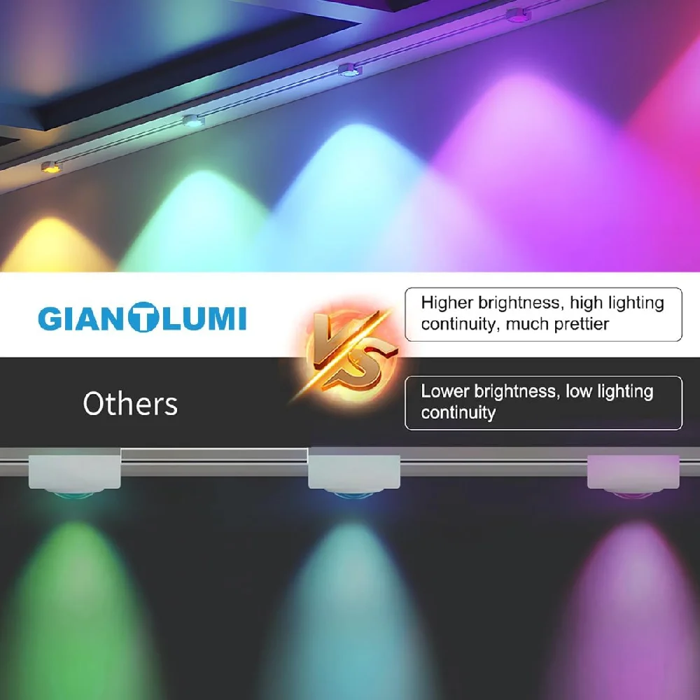 196FT/147FT/98FT/49FT أضواء خارجية دائمة RGB + IC أضواء عيد الميلاد الذكية سلسلة مقاوم للماء لزينة عطلة السنة الجديدة