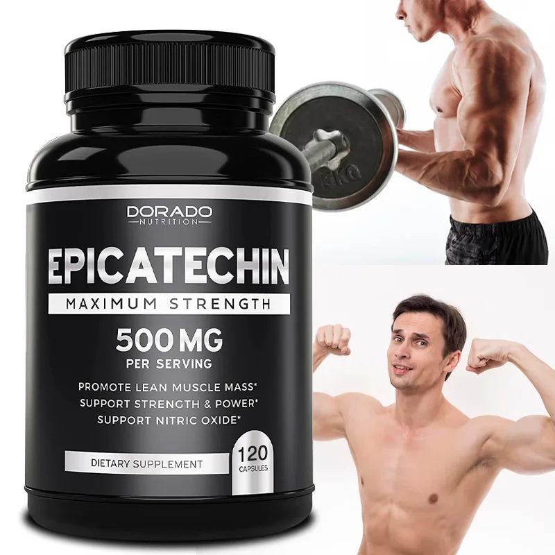 

Epicatechin Extract Supplement, 500 Mg - Supports Lean Muscle, Nitric Oxide, Carnosine Inhibitor, Pump and Gain, Non-GMO