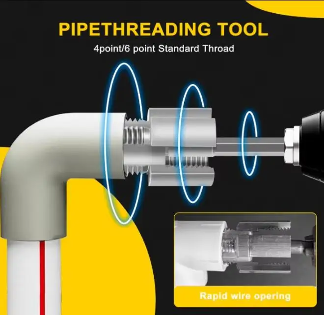 DN15 DN20 أداة خيوط الأنابيب عرافة عرقوب قالب المواضيع الخارجية الداخلية 1/2 3/4 أنابيب المياه انفصال لأنابيب PPR PVC MPP