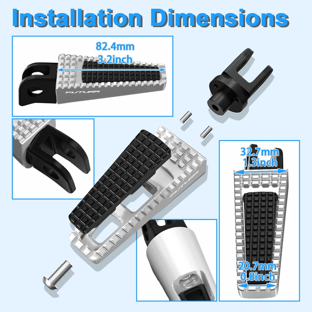 Fit For Aprilia RST1000 Mille Futura 2001-2005 RST 1000 Foot Pegs Foot rest Front Footrest Motorcycle Adjustable FootPegs Pedals