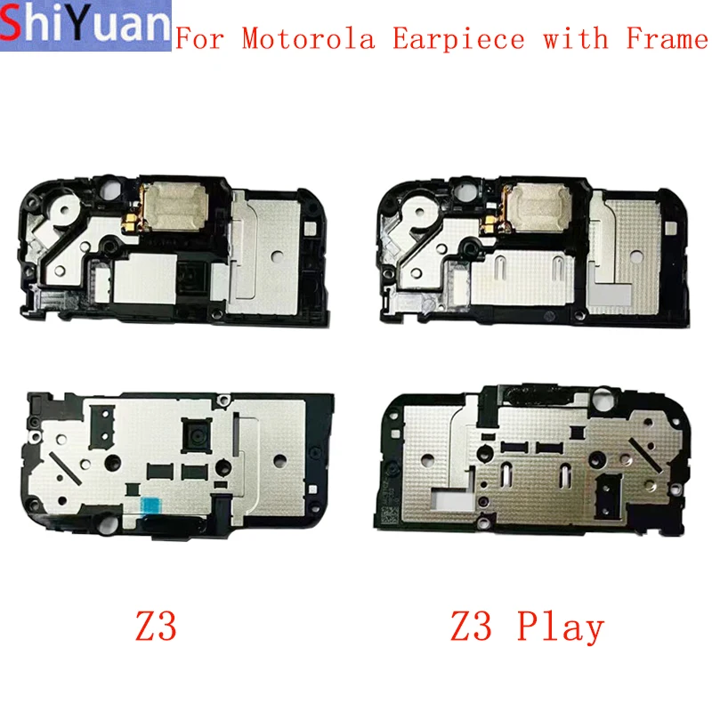 Earpiece Speaker with Chassis Cover Frame For Motorola Moto Z3 Z3 Play Earpiece Module with Frame Replacement Parts