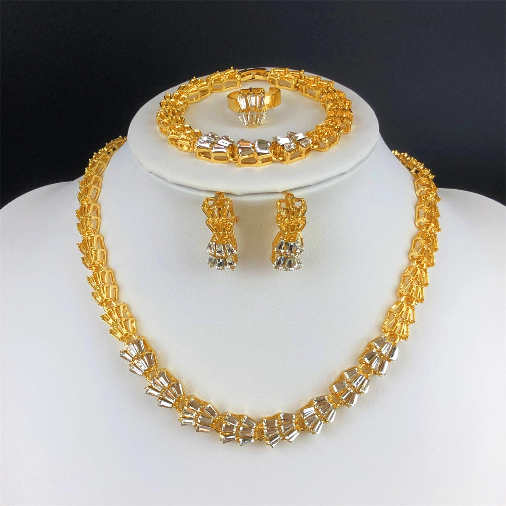 esale-dubai-18k-gold-plated-women-jewelry-sets-classic-design-necklace-earrings-charm-bracelet-ring-banquet-party-jewelry