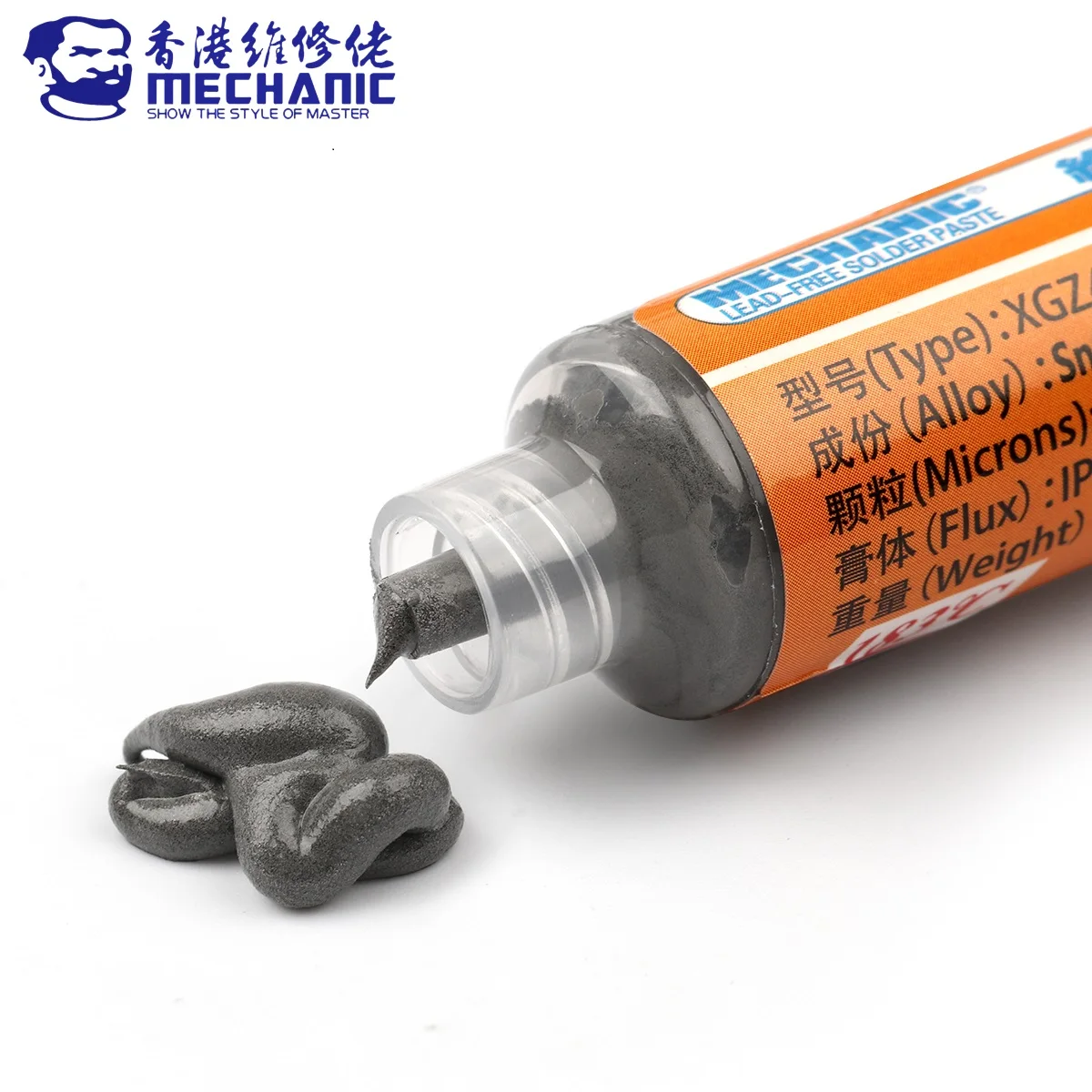 MECHANIC XGZ40 Solder Tin Paste 183β Sn64.7/Bi35/Ag0.3 Lead-Free Soldering Flux for PCB BGA Board Repair CPU LED Rework Tool Set