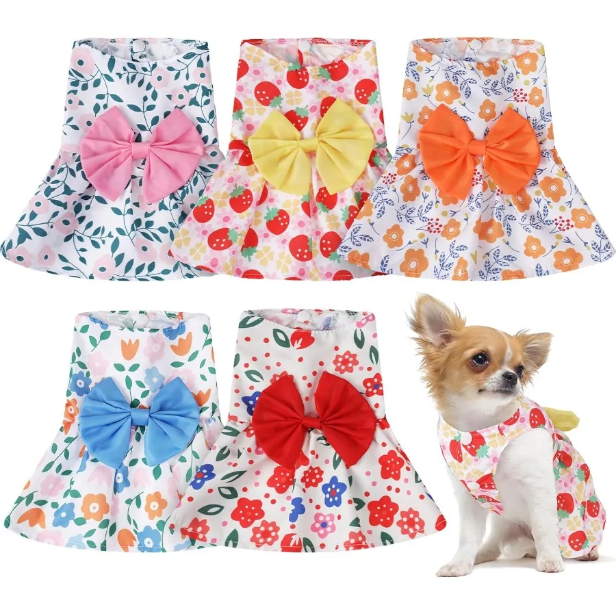 5 Pieces Dog Dresse… - image