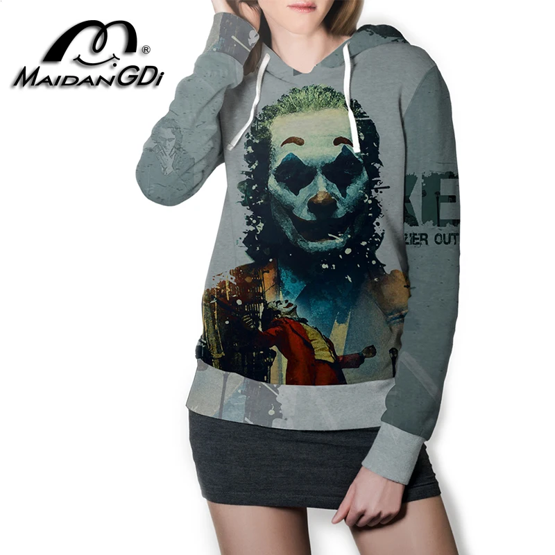 

Dark Clown 3D Men's Hoodie Fashion Figure Pattern Women's Sports Shirt Casual Essential Pullover Jacket Coat Y2K