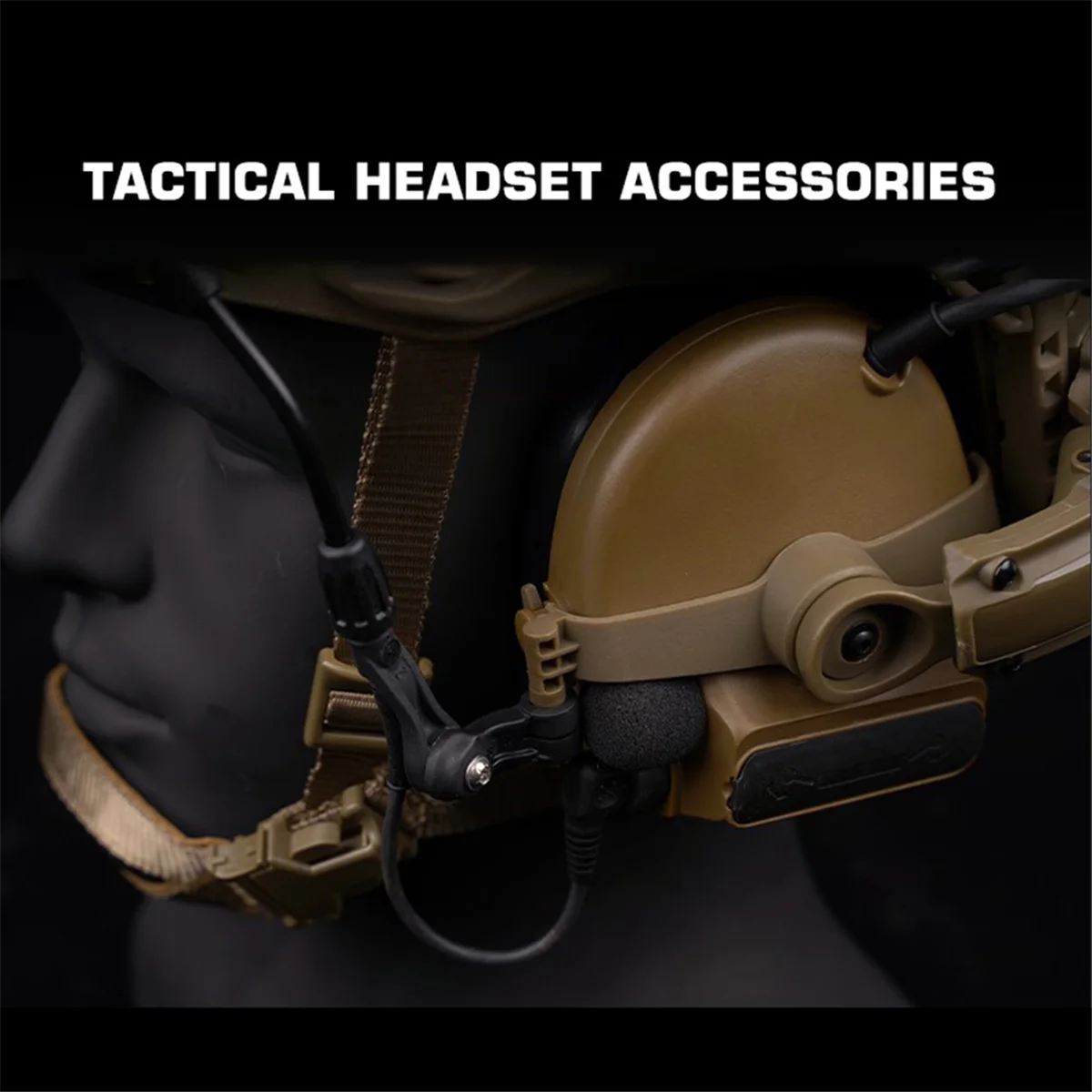 High-end Helmet Rail Adapter for COMTAC3 ComTac Accessories Headset Mount Fit Ops Core ARC Team Wendy MLOK Rail-As Shown