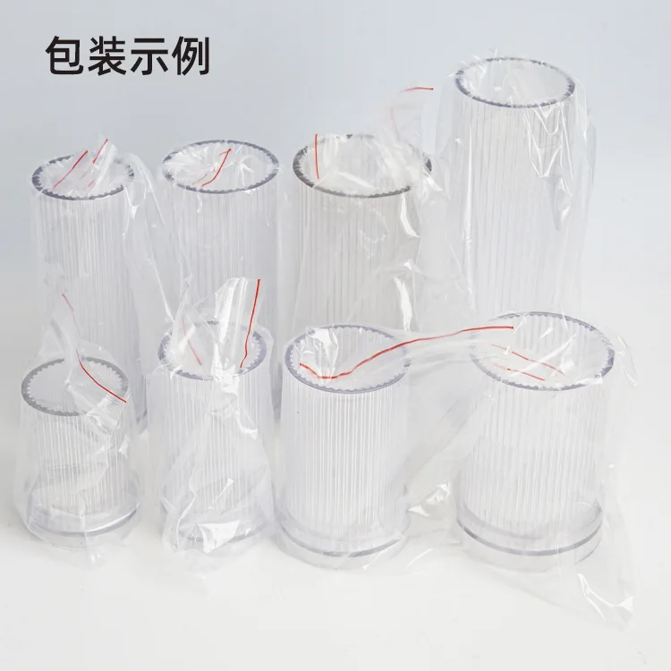 Internal Burning Cup Candle Mold DIY Cylindrical Hollow Square Candle Mould PC Material Hollow Windproof Candle Molds