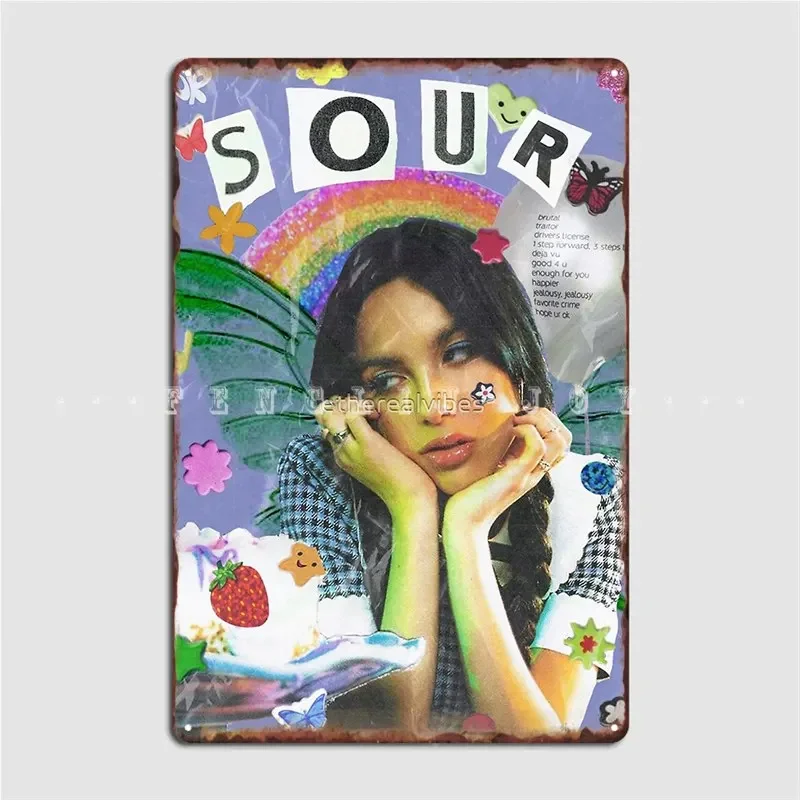 أوليفيا رودجريو تصميم حامض علامة معدنية نادي حفلة المرآب نادي خلق جدار ديكور تين تسجيل ملصق #1