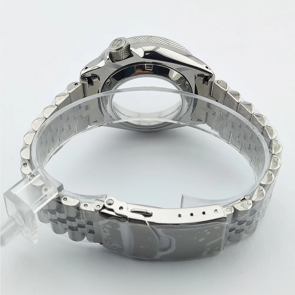 NH35 Case 40mm Watch Case and Strap Watch Parts Flat Sapphire Crystal Glass For NH35/NH36 Movement Waterproof ﻿ image 4