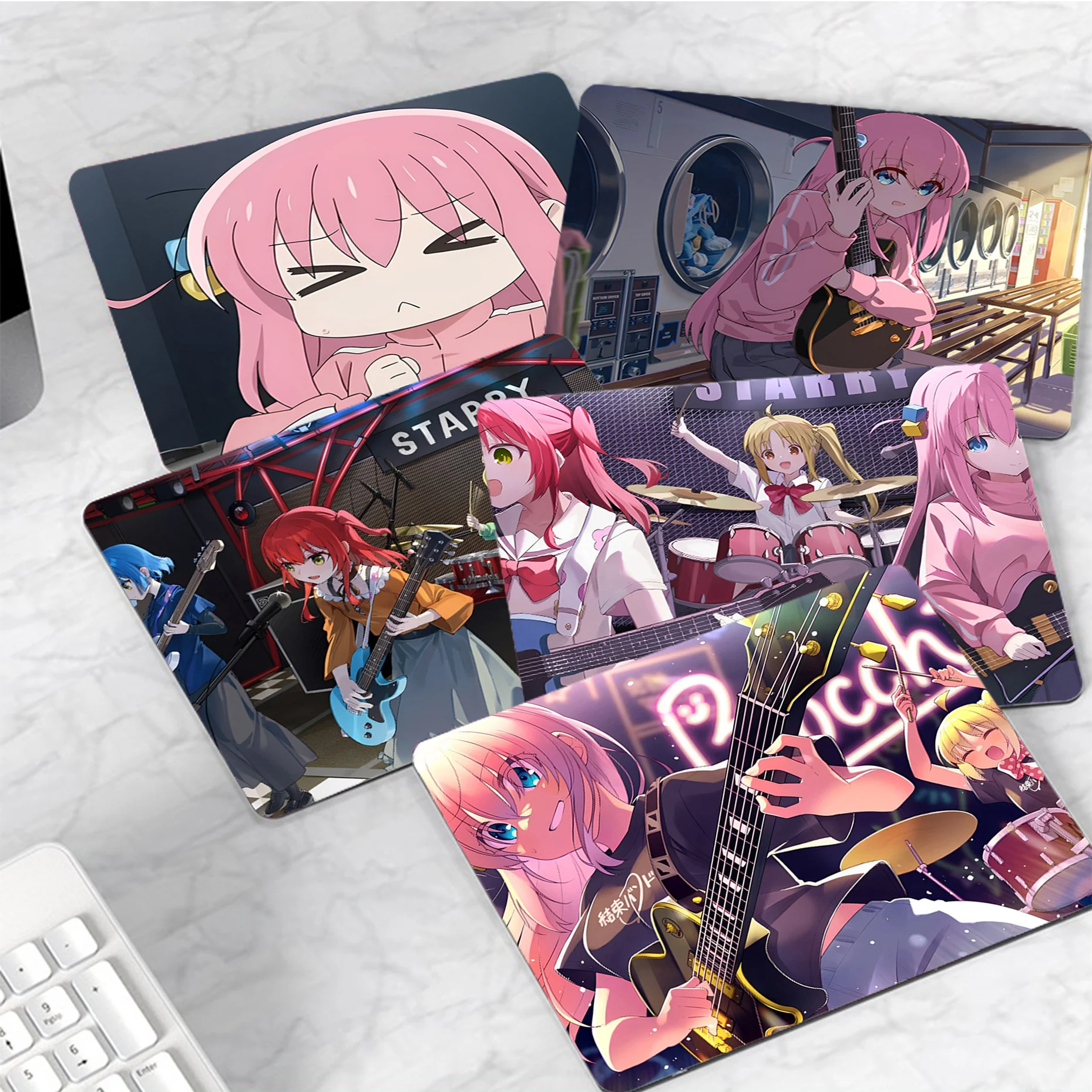 

Anime Bocchi the Rock Mousepad INS Tide Small Speed Version Game Computer Keyboard Office Table Mat Cup Mats Deskpad Home Decor