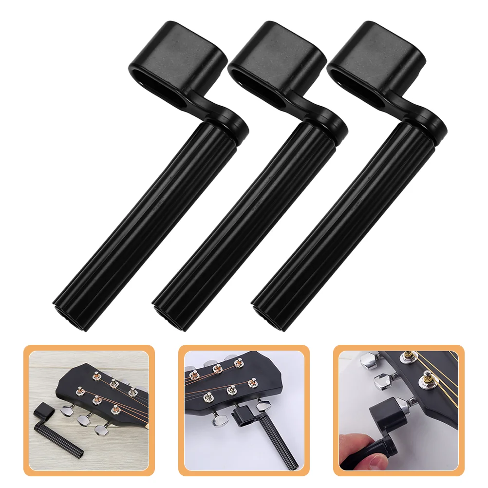 

3 Pcs Guitar String Winders Peg Tool Accessories Repair Instrument Replacement Part Abs Maintenance Supply
