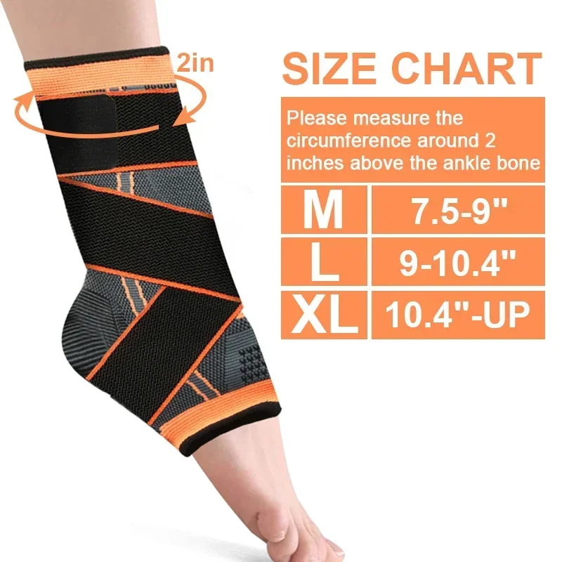 Compression Ankle Protector Gym Sport Anklet Support with Adjustable Strap Dumbbells Bodybuilding Ankle Braces Sports Safety