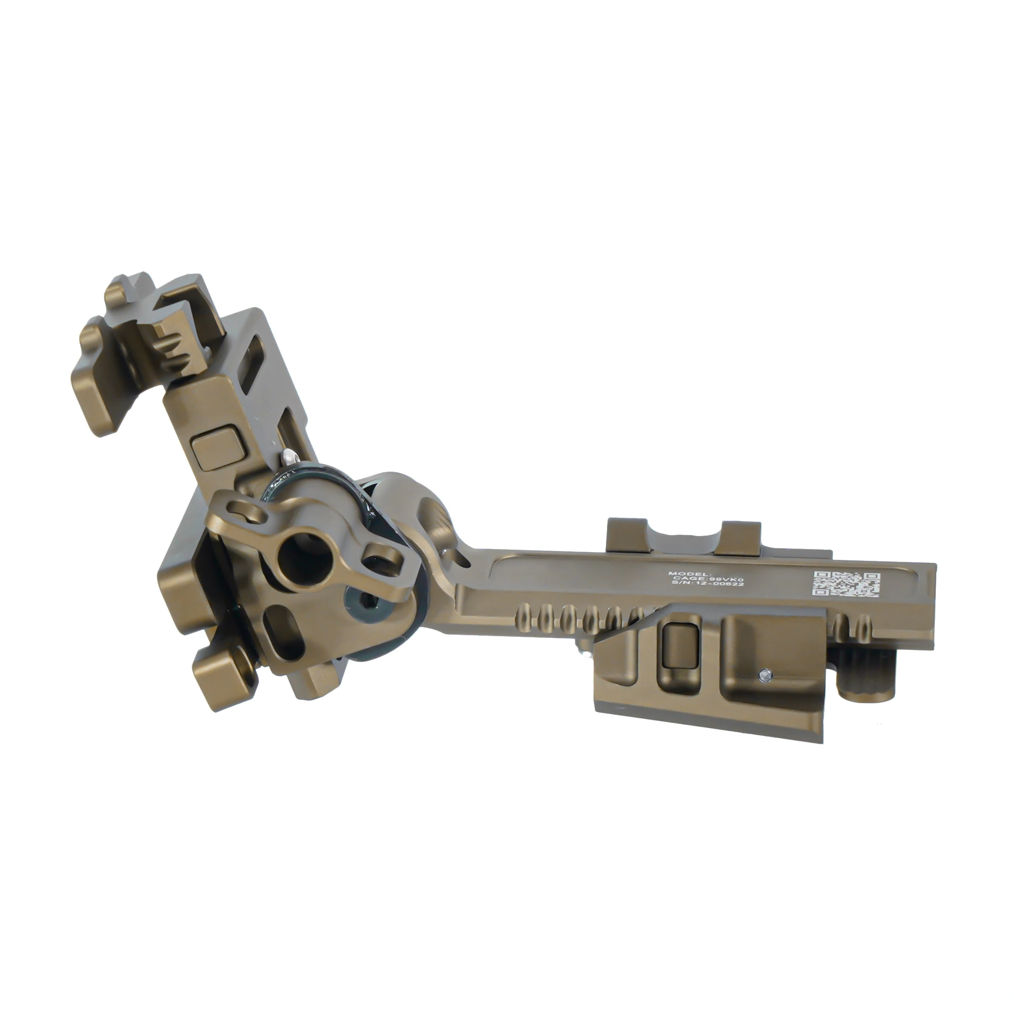 NI Alpha NVG Halterungsarm mit Schwalbenschwanzbefestigung, Ultraleichter Druckknopf-Freigabe Nachtsicht-Helmhalterung für PVS-14 PVS31 GPNVG-18 – Detail 3