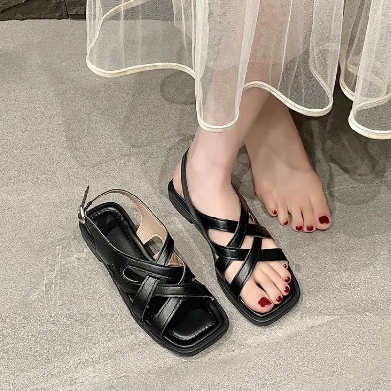

Women's Sandals Soft Heels Sandals Women Peep Toe Summer Shoes Lightweight Wedges Heeled Shoes Woman Footwear Summer Sandals New