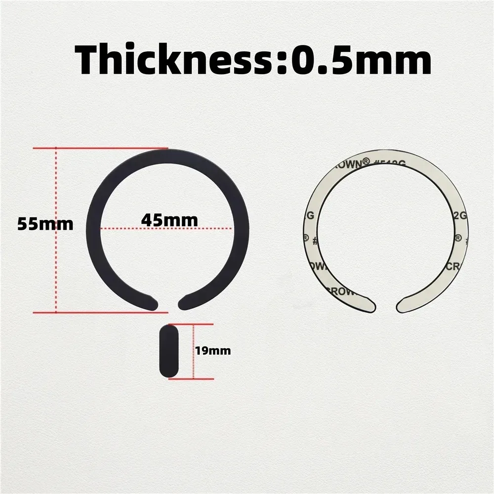 for Magsafe Magnetic Plate Ring Universal Metal Sticker Support Wireless Charger Metal Plate Sheet for Magnet Car Holder