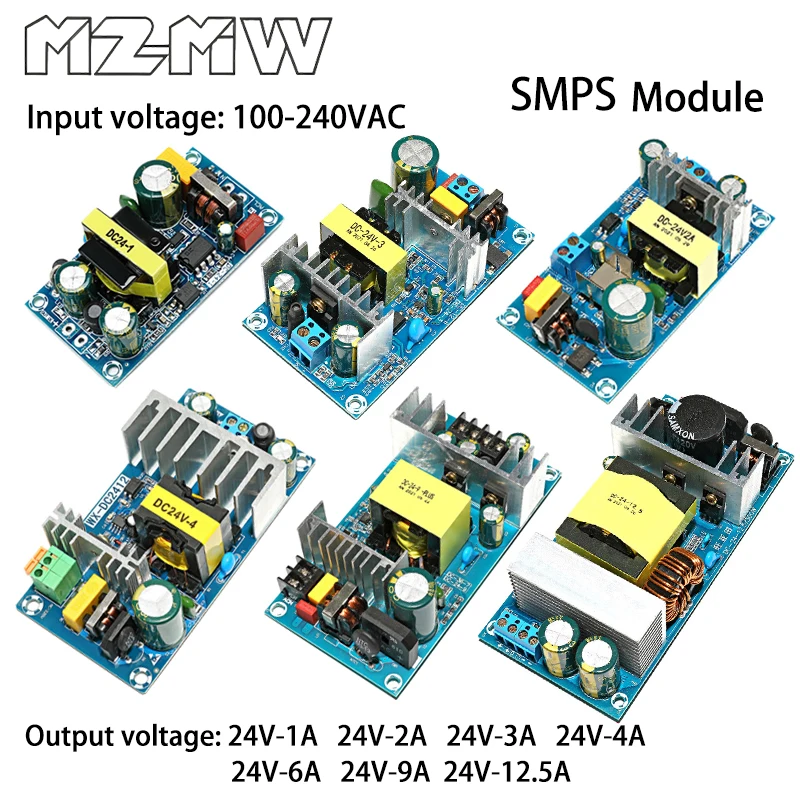 Moduł zasilacza impulsowego 24V 1A 2A 3A 4A 6A 9A 12.5A AC do DC Step Down 110/220V Transformer Bare Board for Replace Repair