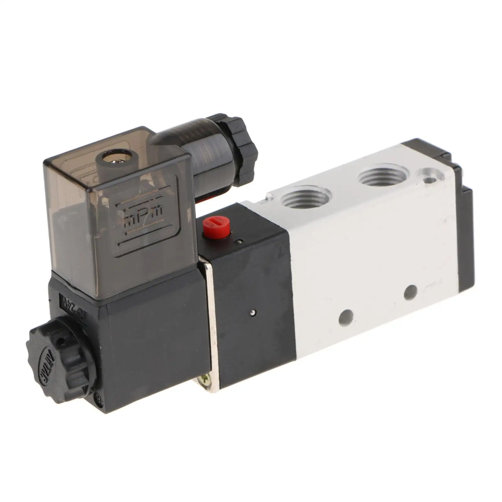 Thread Hole Pneumatic Mechanical Valve 4V210 08 24V LED Single Solenoid for Factory Automation Processes