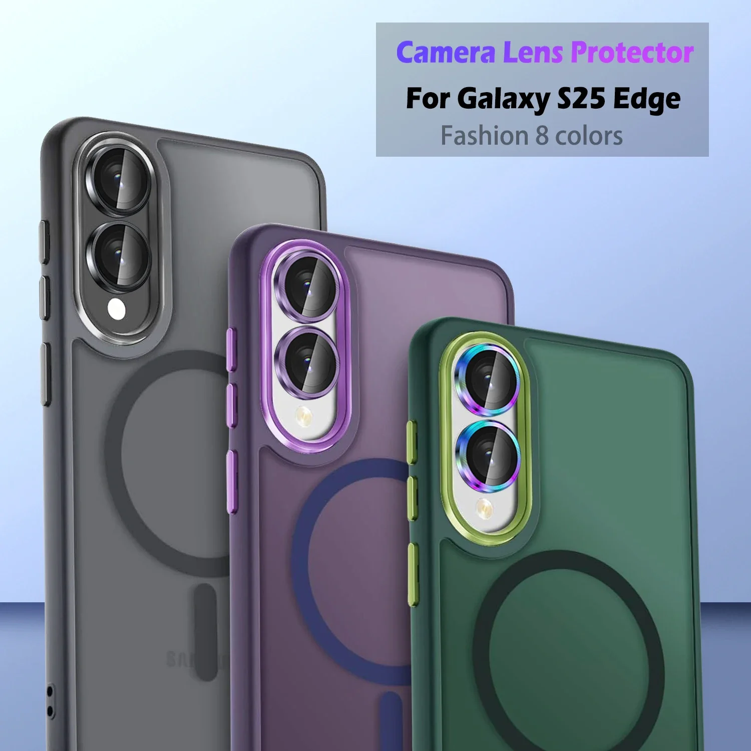 ฟิล์มกันรอยเลนส์กล้องสำหรับ Samsung Galaxy S25 Edge, ฟิล์มกันรอยเลนส์กล้องแบบแยกชิ้นสำหรับ Galaxy S25 Edge 5G กระจกนิรภัย