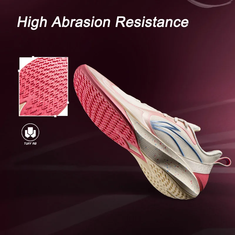 Li-Ning Uomo SHINING II On Court Scarpe da basket BOOM Cuscino Fodera leggera ad alto rimbalzo Scarpe da ginnastica resistenti all'usura ABPV003