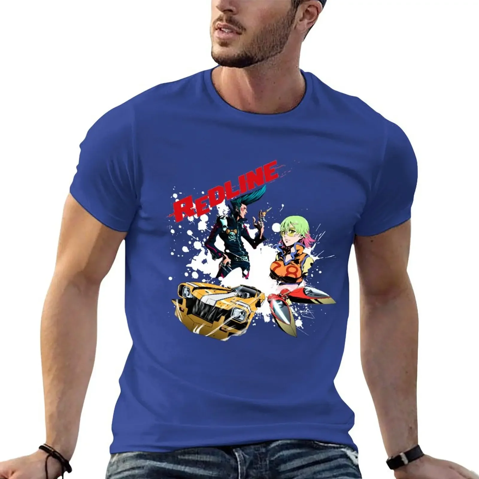 Redline Sonoshee и Милая футболка JP Большие размеры простые мужские высокие футболки