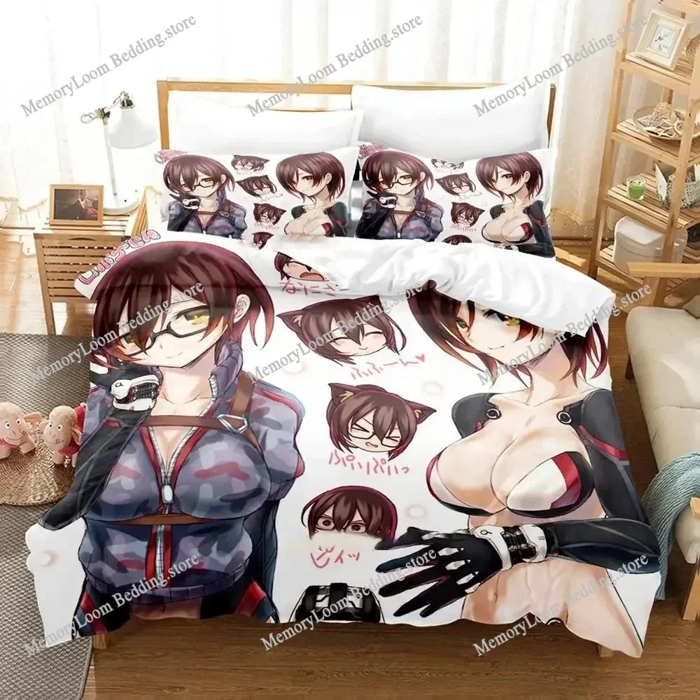 

Anime Roboco-san Bedding Set Duvet Cover Bed Set Quilt Cover Pillowcase Comforter king Queen Size Boys Adult Bedding Set