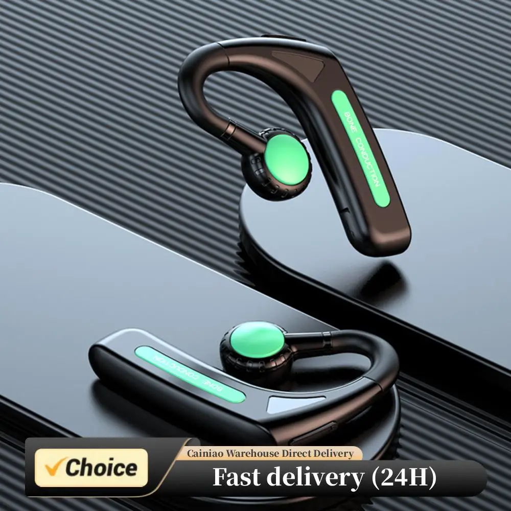 Portable Bone Conduction Wireless Headphone Noise Reduction Wireless Stereo Sports Headphone for Business Sports Cycling Fitness