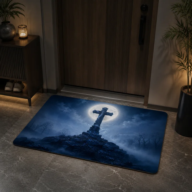 VIKAMA Dark Gothic Moon Cemete - Desk Setup Dark ulasan dan harga