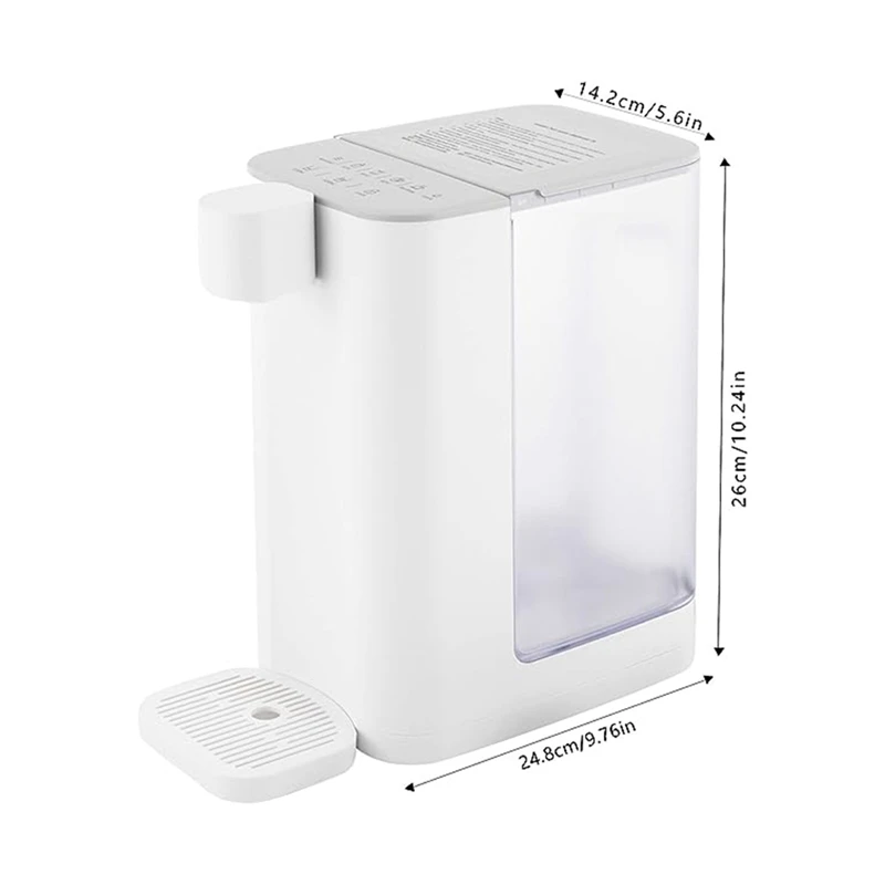 موزع الماء الساخن، غلاية كهربائية منزلية سعة 3 لتر، درجة حرارة قابلة للتعديل، متينة (قابس الاتحاد الأوروبي الأبيض)