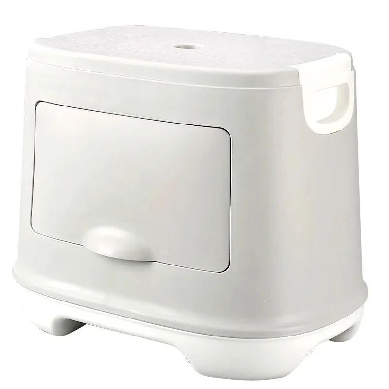 Outdoor Storage Stool Waterproof PP Plastic Foldable Ottoman Garden Patio Seat Multifunctional Non Slip Durable Banco Adult Kids