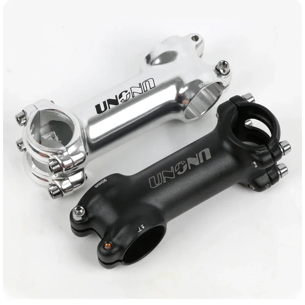 UNO Ultralight  7 Degree Bike Stem 25.4MM 60-130MM MTB Road Stem Bike 28.6 for Fork Mountain MTB Bicycle Kalloy Black Sliver