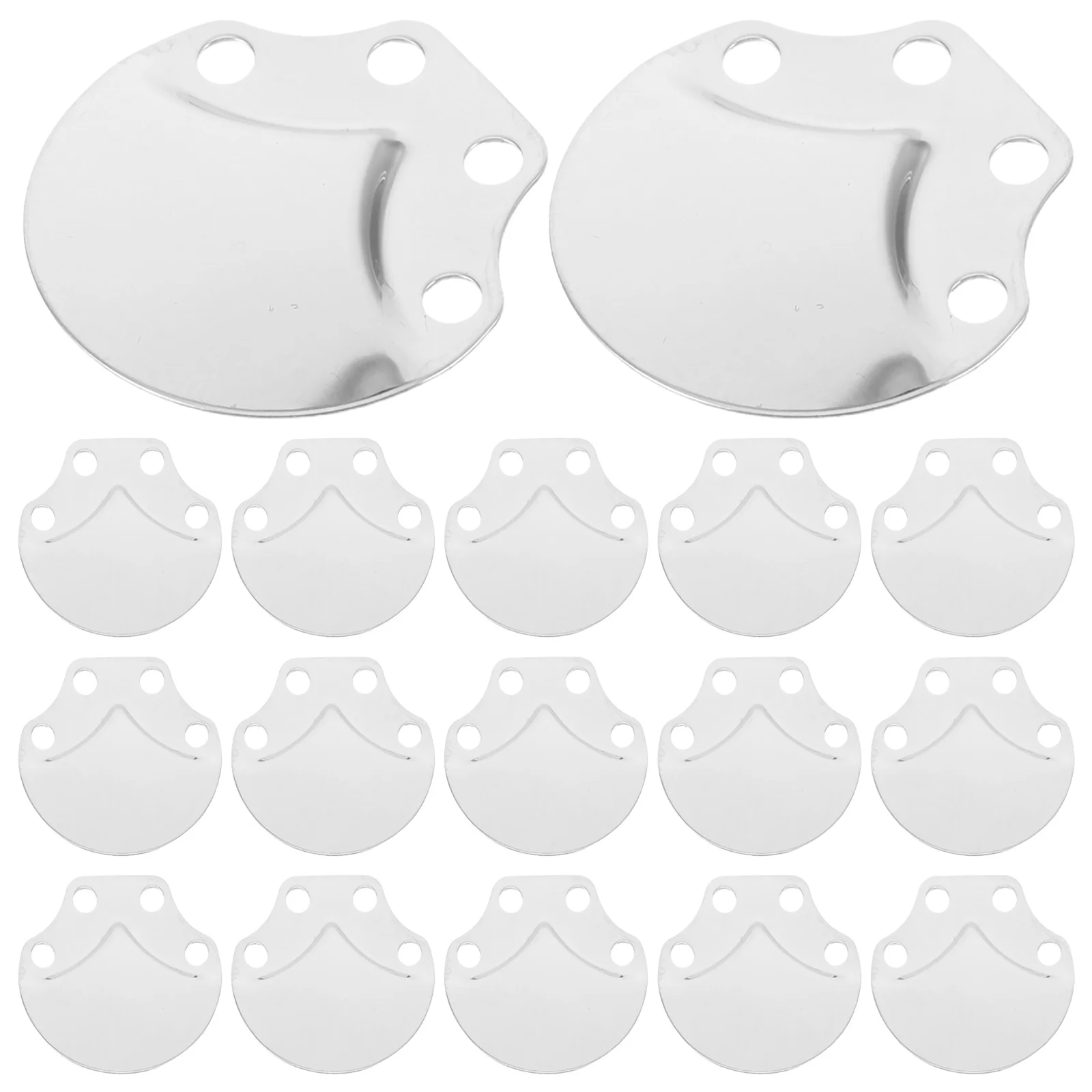 

100Pcs DIY Armor Accessories Made of Metal Scale Plates for Historical Reenactment Lightweight Stainless Steel Fantasy Roleplay