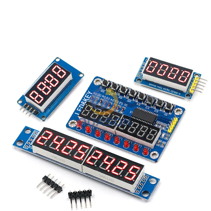 TM1637 4 Bits / TM1638 / 74HC595 8 bit Digital LED Display Module 7 Segment 0.36Inch Clock RED Anode Tube Four Serial Driver