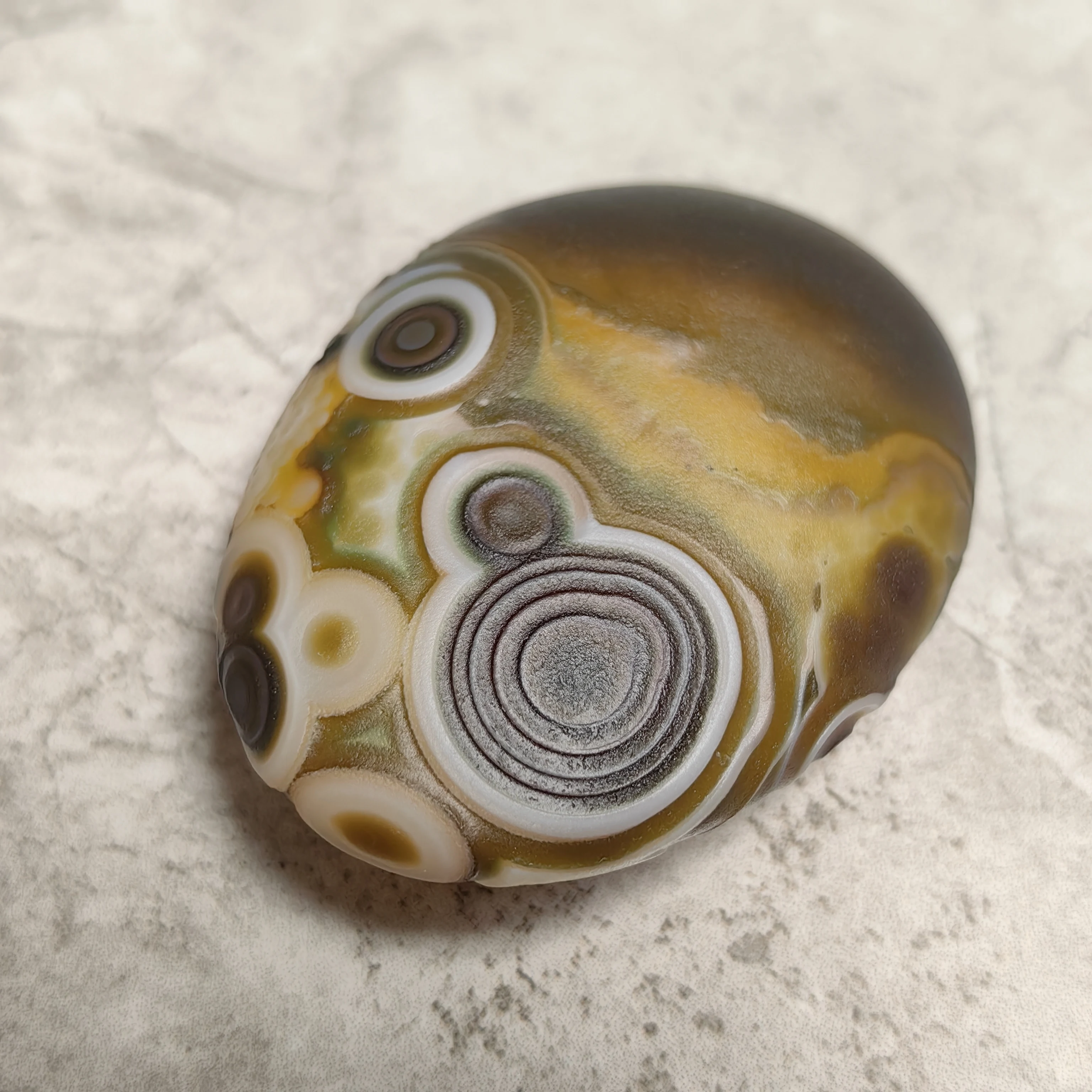 Pure Natural Divine Eye Agate Gobi Palm Stones Rough Stone Good Luck Attract Wealth Reiki Infusd Meditation Home DIY Decor