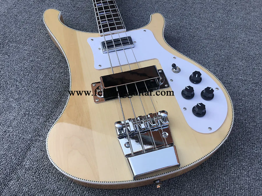 Electric Bass Guitar with Adjustable Bridge, Neck Through Body, 4003 4 String Bass, High Quality, Free Shipping