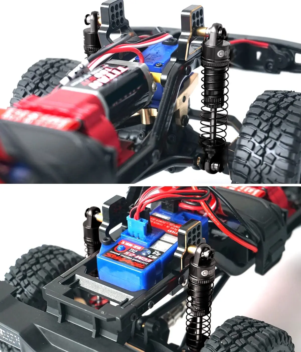 OGRC 51mm Shocks Absorber Oil Threaded Damper Aluminum Front & Rear Shocks for TRX4M 1/18 RC Crawler Upgrade Parts Accessories