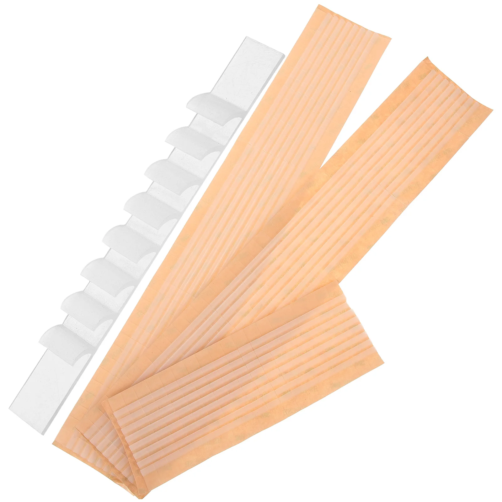 

100 Pcs Clothing Anti Silicone Hanger Grip Strips Non Skid Hanger Strips for Clothes Hangers 0.7 Scale Practical Home Use