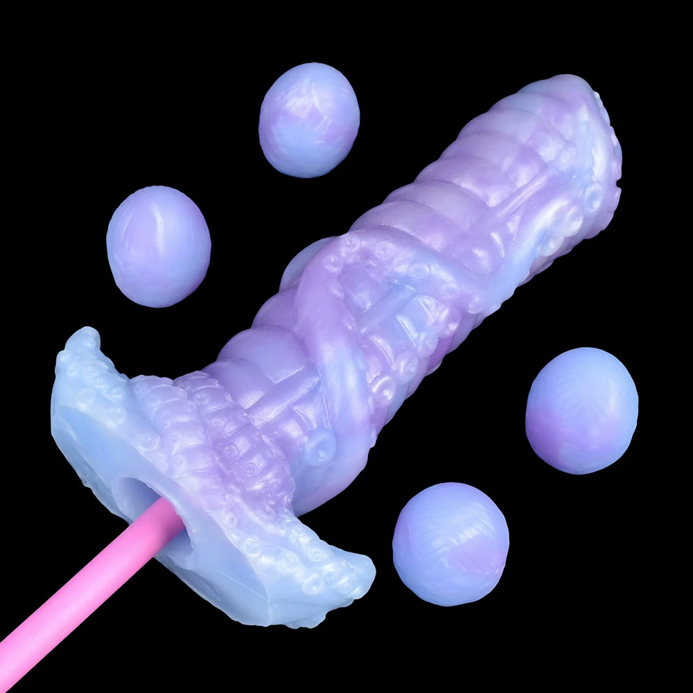 LUUK Octopuses Ovipositor Dildo Realistic Ovipositor Shape Tentacle Dildo Silicone Anal Plug Sex Toys for Women Men