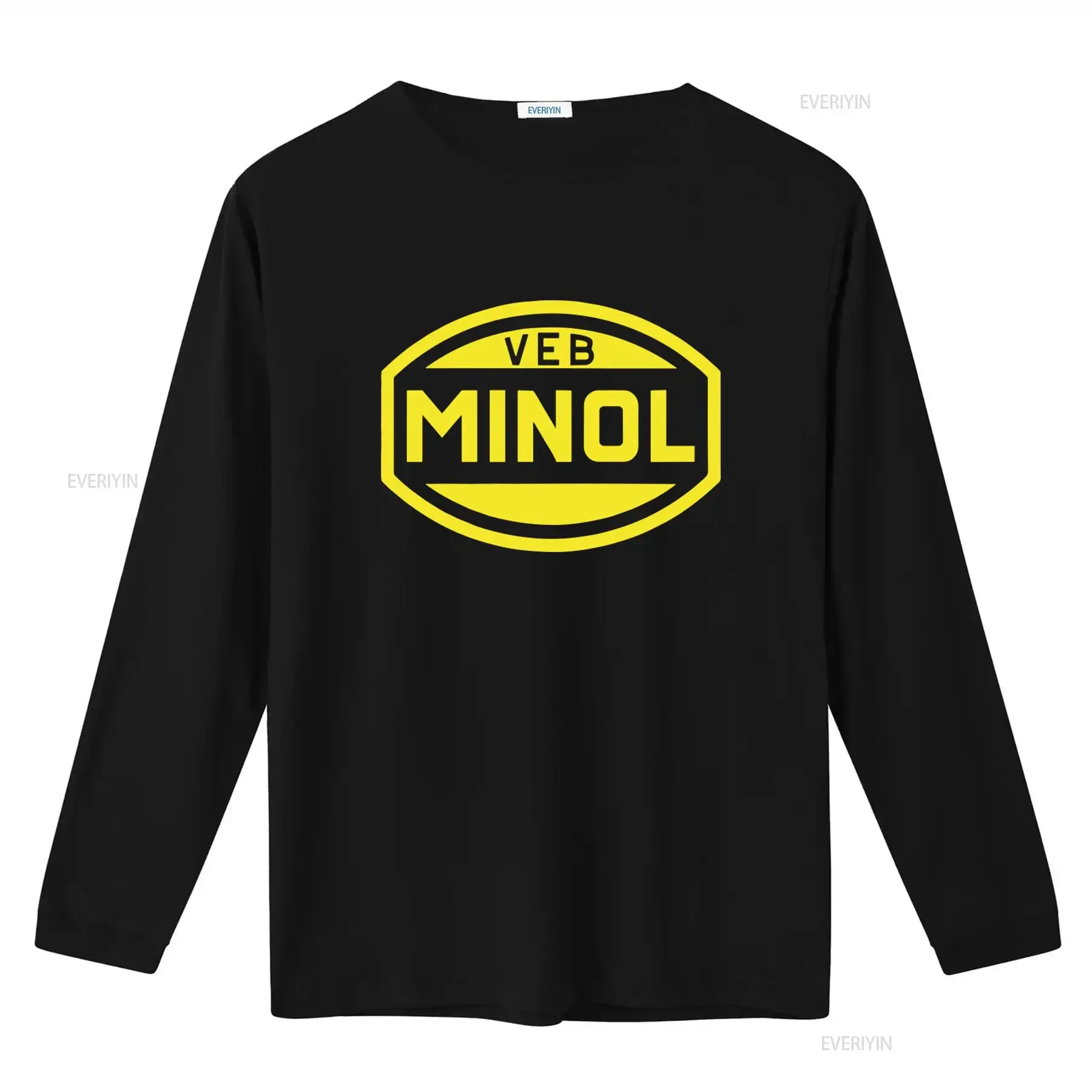 VEB MINOL Vintage Style T Shirt Retro Design for Sizes S 5XL vintage Washed Casual Versatile streetwear graphic homme