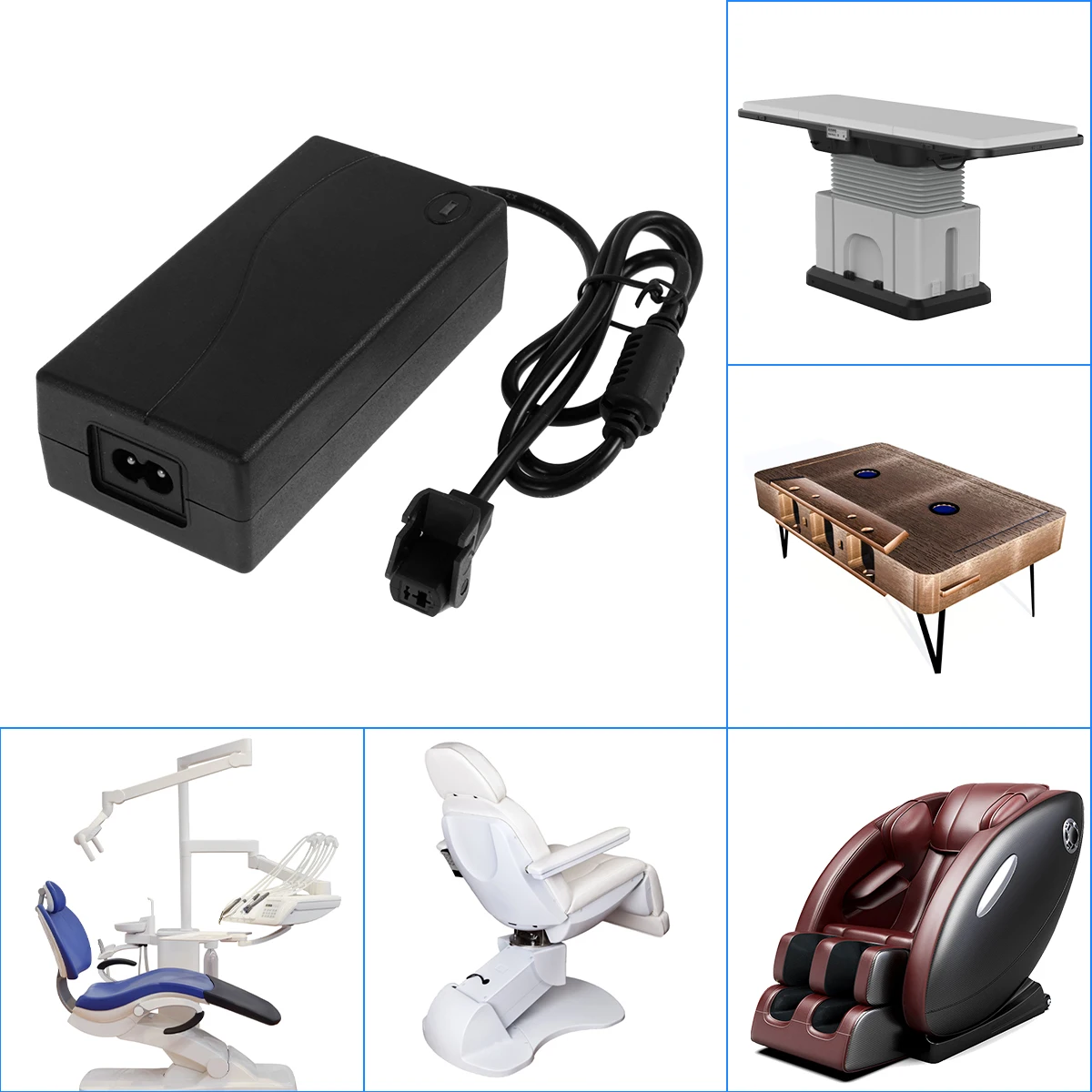 Universal 29V 2A DC Power Adapter Electric Recliner Sofa Chair Adapter Transformer Power Supply with Overload Protection