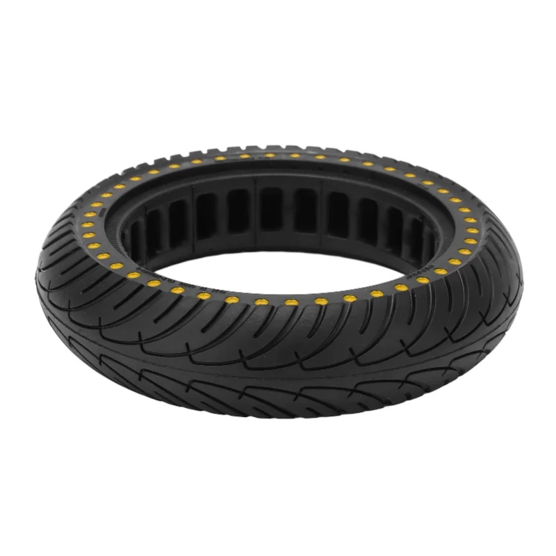 

Electric Scooter Double Honeycomb Tire Replacement Shock Absorption Prevent Slipping Rubber Scooter Tire For Scooters Yellow