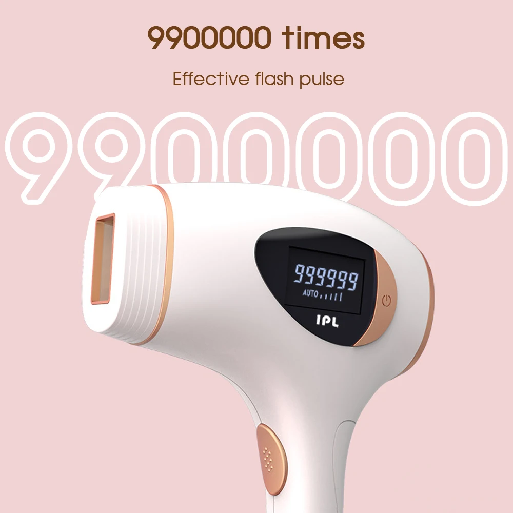 Beutyone Ice Freezing Point 990,000 Flashes IPL Laser Epilator Painless Permanent Armpit Bikini Professional Hair Removal Device