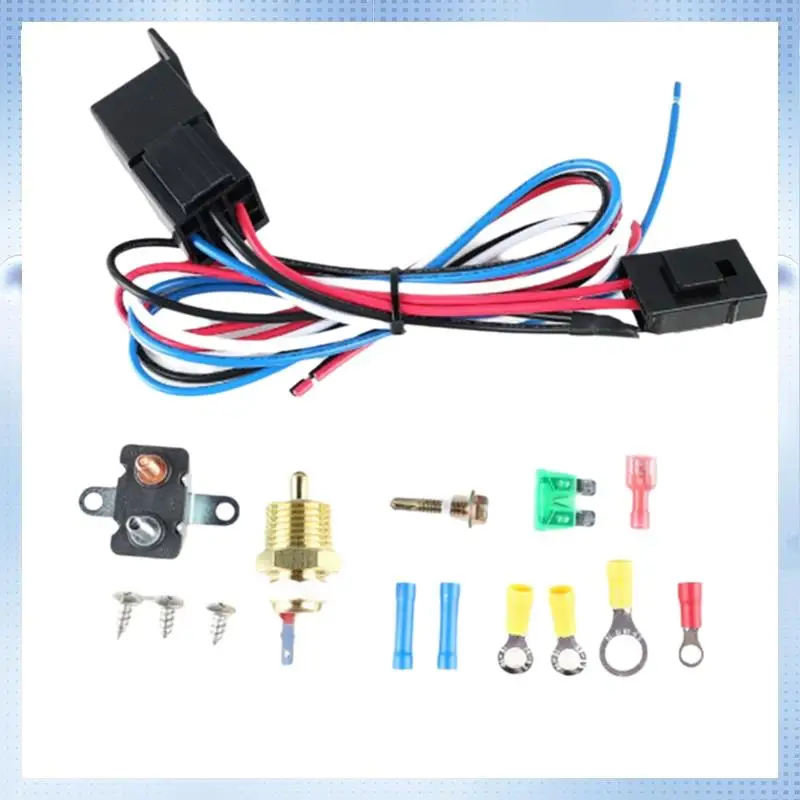 

A51K-комплект термостата вентилятора радиатора охлаждения двигателя для контроля температуры 175-185 градусов, реле датчика 40А