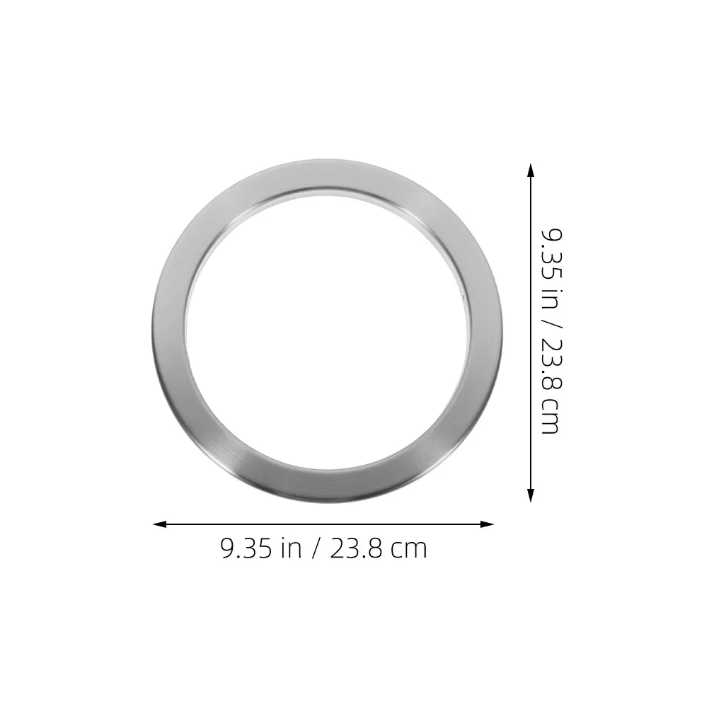 Stainless Steel Kitchen Counter Drop-in Trash Chute Polished Finish Round Trash Grommet Countertop Waste Disposal Hole Cover