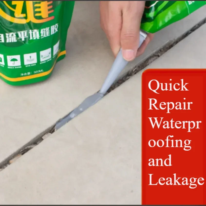 

Concrete Crack Filler Self-leveling Concrete Caulk Glue Adhesive High Performance Quick-Drying Waterproof Concrete Caulk Repair